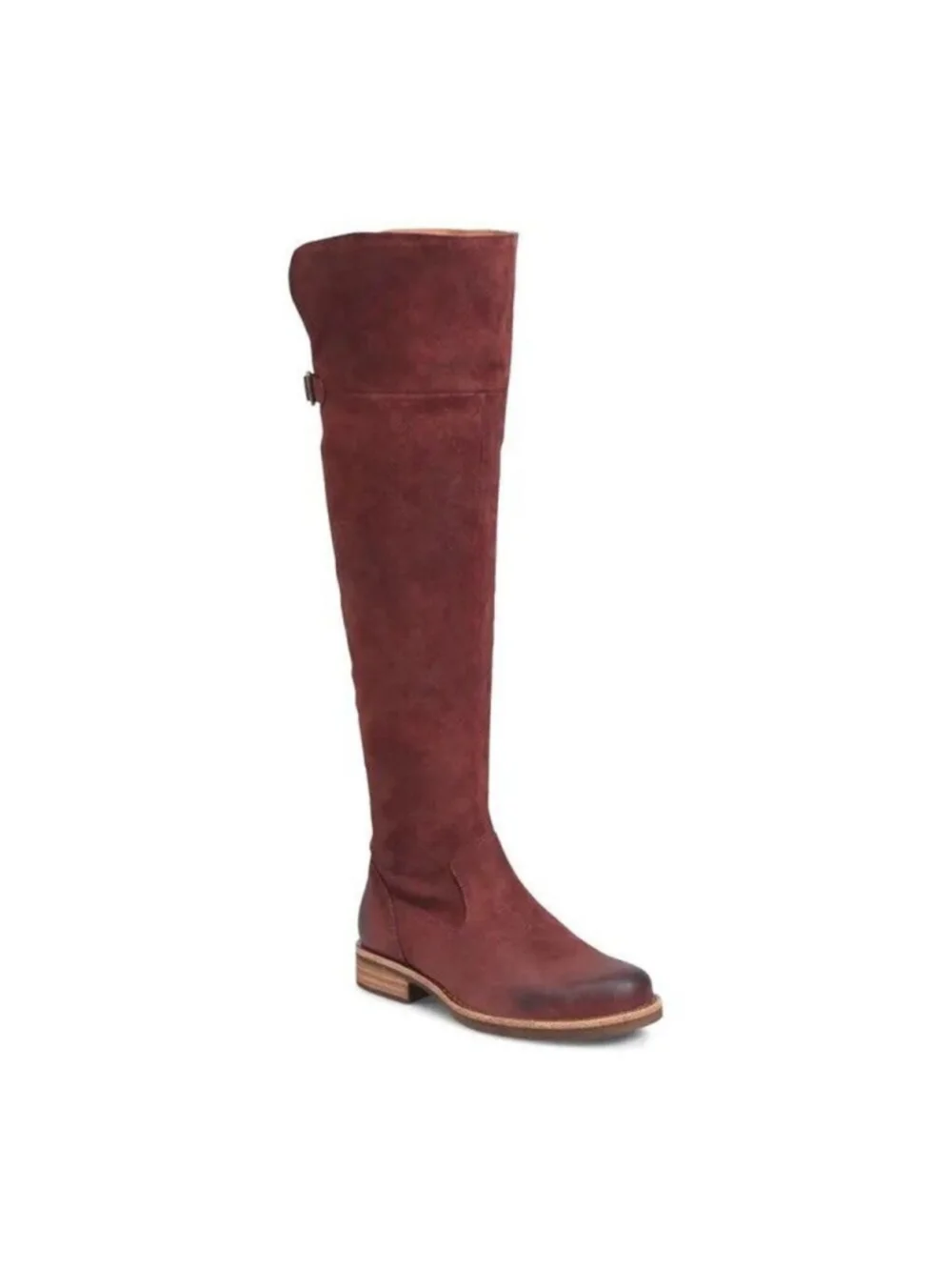 Kork-Ease Addison Over the Knee Suede Campus Riding Boot Rust 7 Distressed NEW!